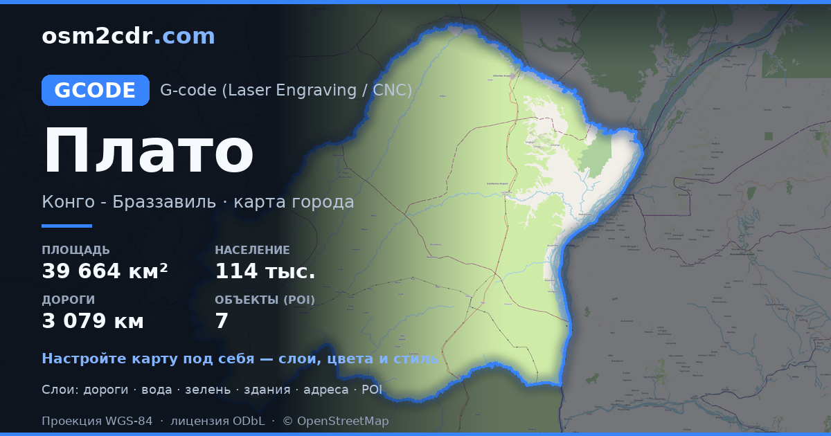 Mapa Plateaux ve formatu G-code