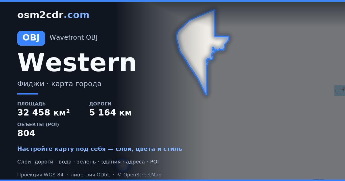 Mapa de Western em formato OBJ